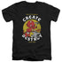 HOT STUFF/LOCAL DEVILS - S/S ADULT V-NECK 30/1 - BLACK