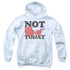 HOT STUFF/NOT TODAY - YOUTH PULLOVER HOODIE - WHITE