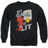 HOT STUFF/GAME IS LIT - ADULT CREWNECK SWEATSHIRT - BLACK