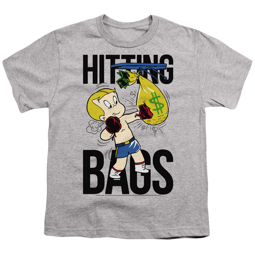 RICHIE RICH/MAKE IT RAIN - S/S YOUTH 18/1 - ATHLETIC HEATHER