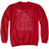 VOLTRON/VOLTRON SCHEMATIC - ADULT CREWNECK SWEATSHIRT - RED