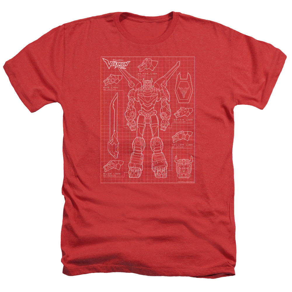 VOLTRON/VOLTRON SCHEMATIC - ADULT HEATHER - RED
