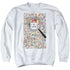 WHERES WALDO/NO CHEATING - ADULT CREWNECK SWEATSHIRT - WHITE