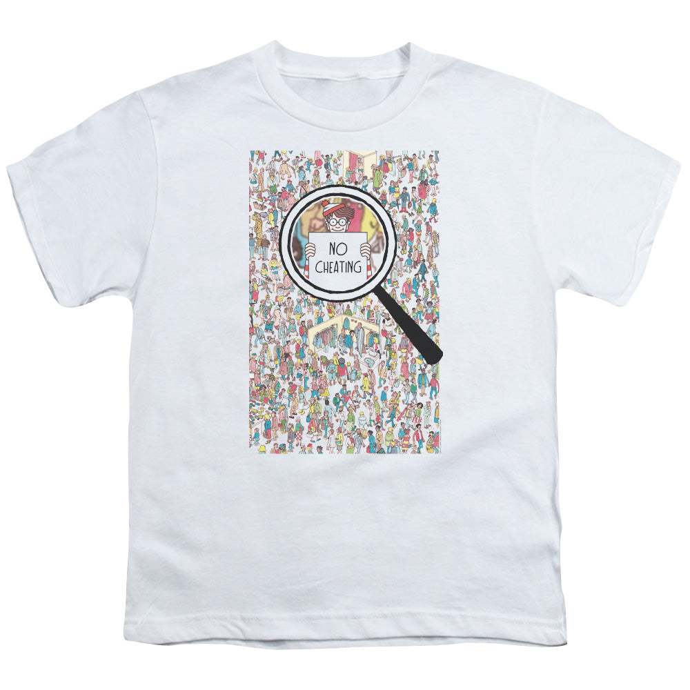 WHERES WALDO/NO CHEATING - S/S YOUTH 18/1 - WHITE