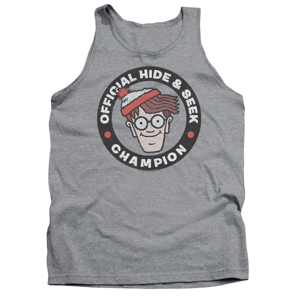 WHERES WALDO/CHAMPION - ADULT TANK - ATHLETIC HEATHER