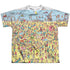 WHERES WALDO/BEACH SCENE (FRONT/BACK PRINT) - S/S YOUTH POLY CREW - MULTI