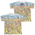 WHERES WALDO/BEACH SCENE (FRONT/BACK PRINT) - S/S YOUTH POLY CREW - MULTI