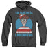 WHERES WALDO/LOOKING FOR ME - ADULT HEATHER HOODIE - BLACK