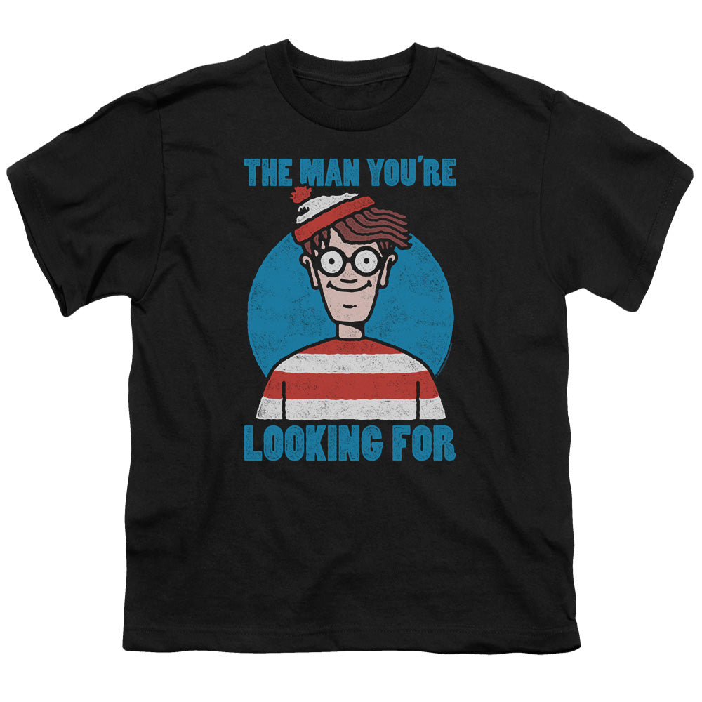 WHERES WALDO/LOOKING FOR ME - S/S YOUTH 18/1 - BLACK