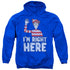 WHERES WALDO/IM RIGHT HERE - ADULT PULLOVER HOODIE - ROYAL BLUE