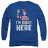 WHERES WALDO/IM RIGHT HERE - L/S ADULT 18/1 - ROYAL BLUE