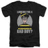 WHERES WALDO/BAD BOY - S/S ADULT V-NECK 30/1 - BLACK