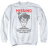 WHERES WALDO/MISSING - ADULT CREWNECK SWEATSHIRT - WHITE