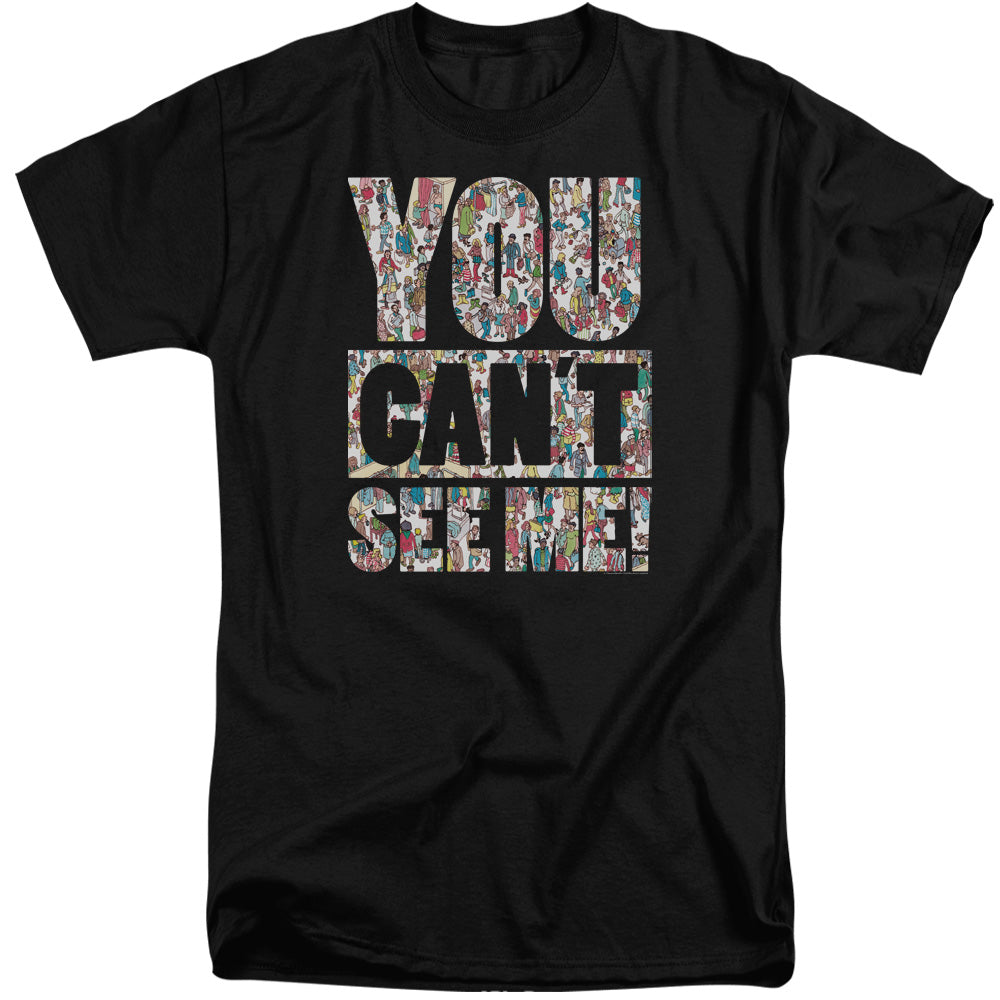 WHERES WALDO/SEE ME - S/S ADULT TALL 18/1 - BLACK