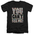 WHERES WALDO/SEE ME - S/S ADULT V-NECK 30/1 - BLACK