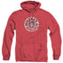 WHERES WALDO/WALDO LOGO - ADULT HEATHER HOODIE - RED