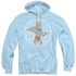 MASTERS OF THE UNIVERSE/LIGHTNING POWER - ADULT PULLOVER HOODIE - LIGHT BLUE