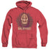 MASTERS OF THE UNIVERSE/BAH HUMBUG - ADULT HEATHER HOODIE - RED