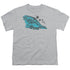 DRAGON TALES/ORD SKATES - S/S YOUTH 18/1 - SILVER
