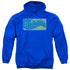 DRAGON TALES/LOGO DISTRESSED - ADULT PULLOVER HOODIE - ROYAL BLUE