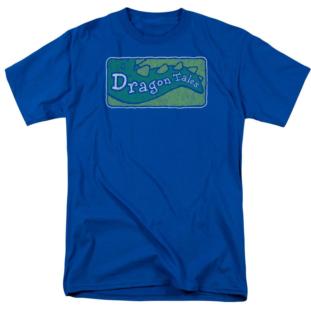DRAGON TALES/LOGO DISTRESSED - S/S ADULT 18/1 - ROYAL BLUE