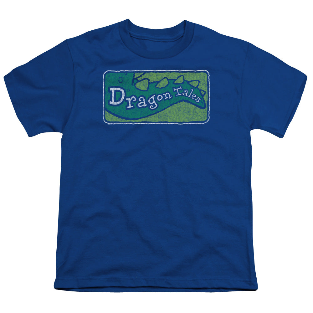 DRAGON TALES/LOGO DISTRESSED - S/S YOUTH 18/1 - ROYAL BLUE