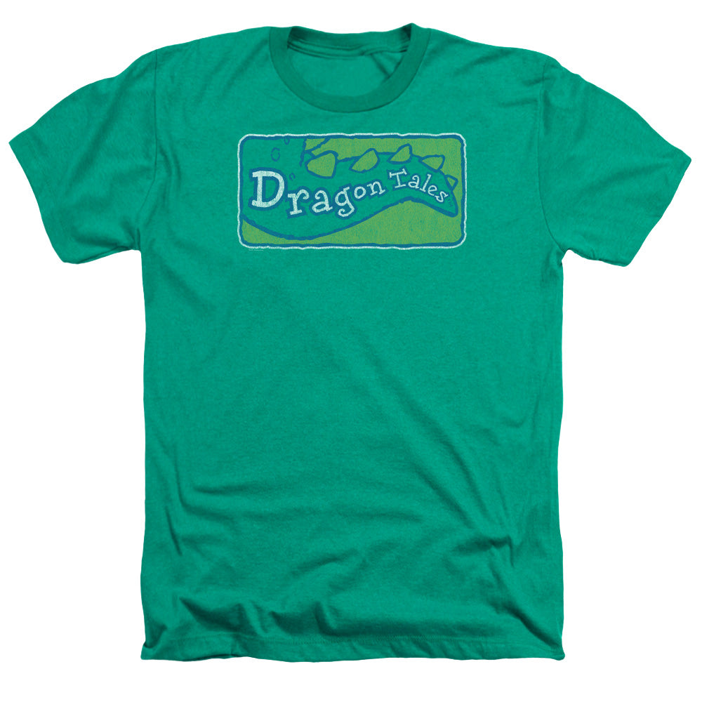 DRAGON TALES/LOGO DISTRESSED - ADULT HEATHER - KELLY GREEN