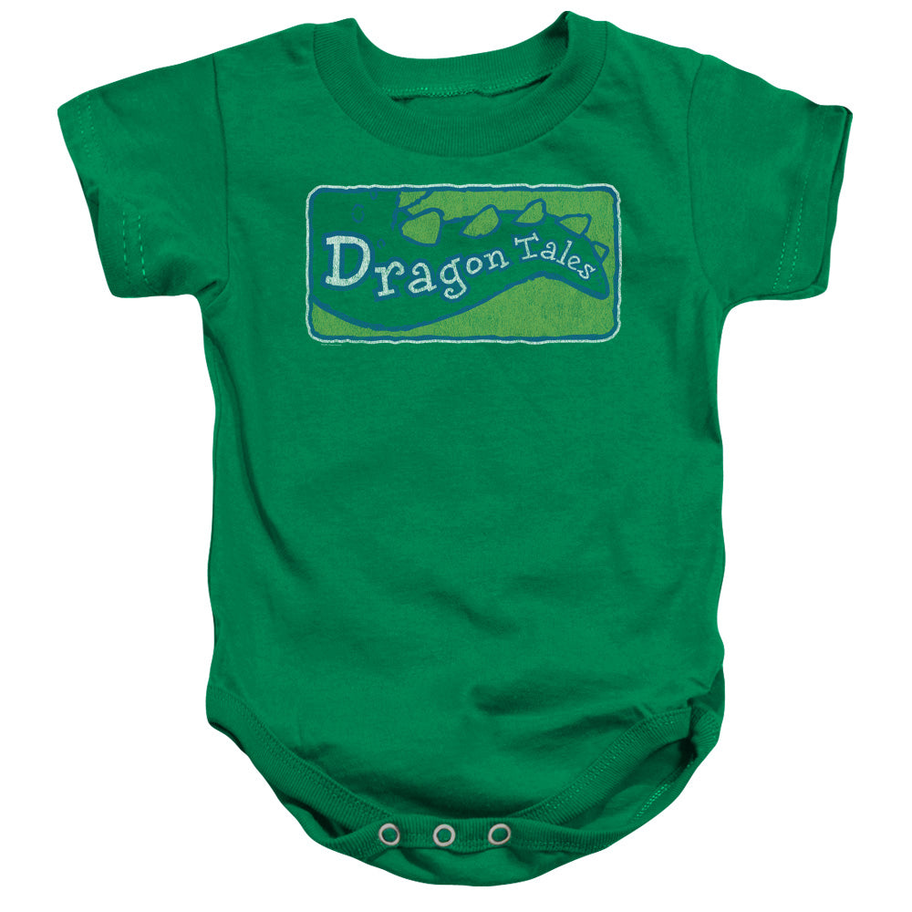 DRAGON TALES/LOGO DISTRESSED - INFANT SNAPSUIT - KELLY GREEN