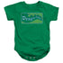DRAGON TALES/LOGO DISTRESSED - INFANT SNAPSUIT - KELLY GREEN
