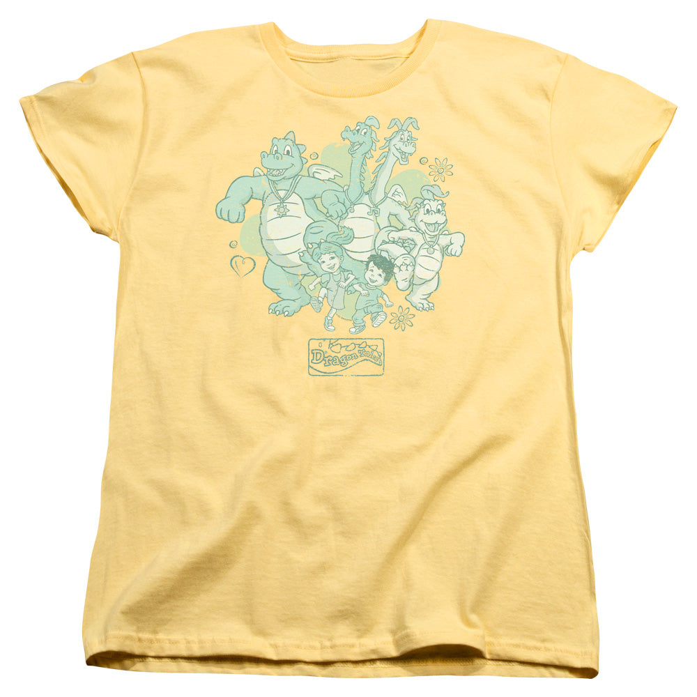 DRAGON TALES/GROUP CELEBRATION - S/S WOMENS TEE - BANANA