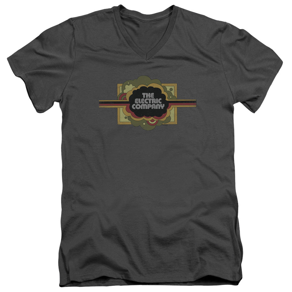 ELECTRIC COMPANY/LOGO - S/S ADULT V-NECK 30/1 - CHARCOAL