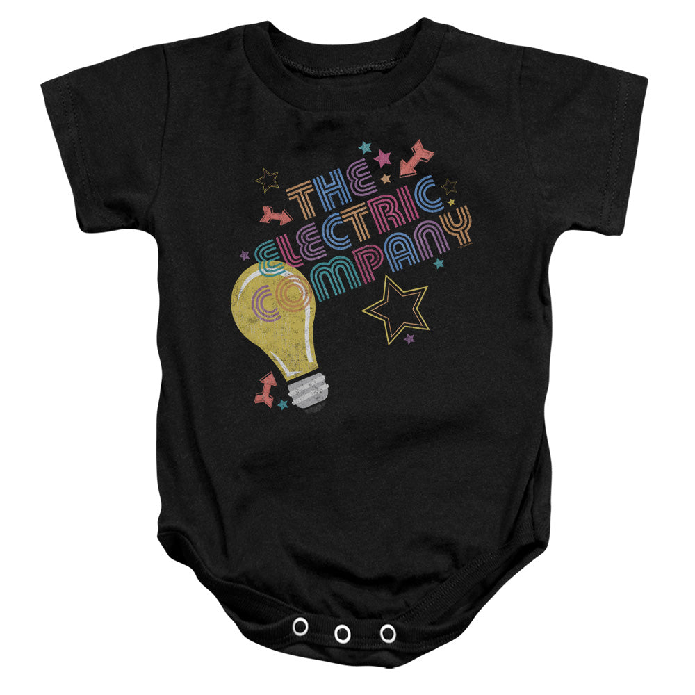 ELECTRIC COMPANY/ELECTRIC LIGHT - INFANT SNAPSUIT - BLACK