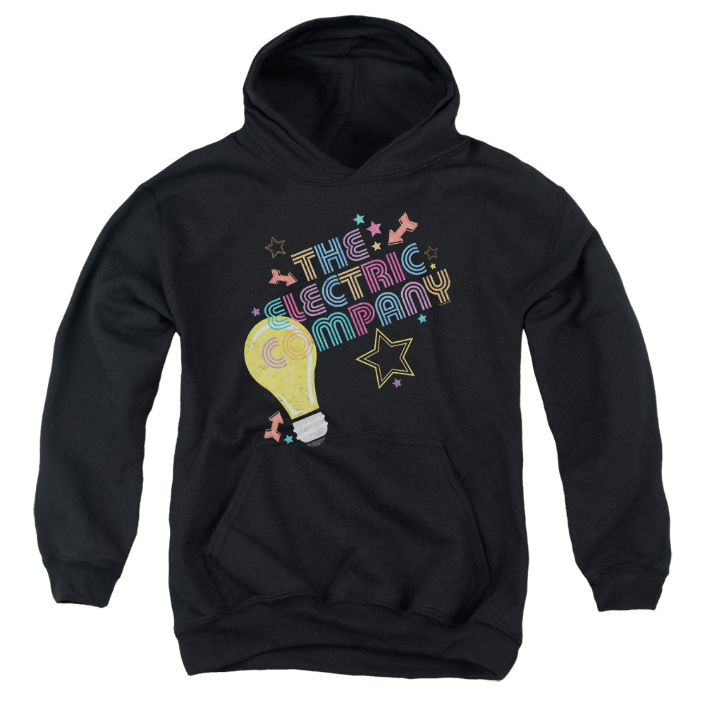 ELECTRIC COMPANY/ELECTRIC LIGHT - YOUTH PULLOVER HOODIE - BLACK