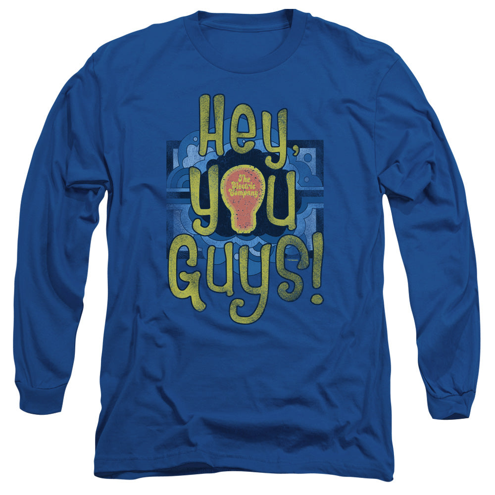 ELECTRIC COMPANY/HEY YOU GUYS -  L/S ADULT 18/1  - ROYAL BLUE