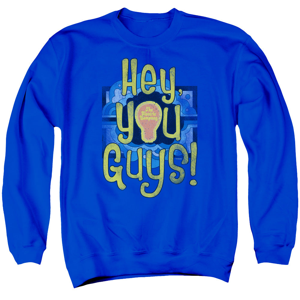 ELECTRIC COMPANY/HEY YOU GUYS - ADULT CREWNECK SWEATSHIRT - ROYAL BLUE