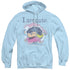 ELECTRIC COMPANY/I AM CUTE - ADULT PULLOVER HOODIE - LIGHT BLUE
