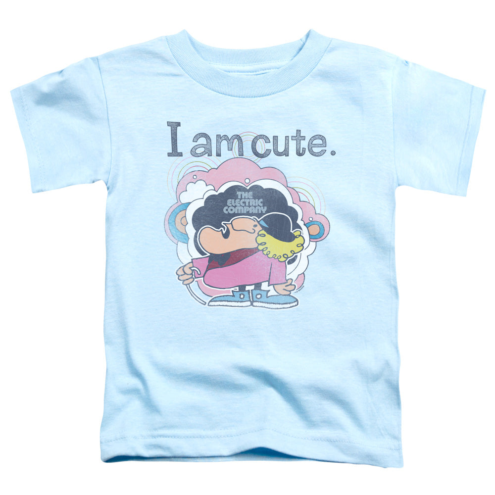 ELECTRIC COMPANY/I AM CUTE - S/S TODDLER TEE - LIGHT BLUE