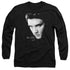 ELVIS PRESLEY/FACE - L/S ADULT 18/1 - BLACK