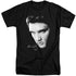 ELVIS PRESLEY/FACE - S/S ADULT TALL 18/1 - BLACK