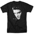 ELVIS PRESLEY/FACE - S/S ADULT 18/1 - BLACK