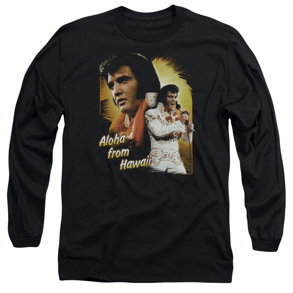 ELVIS PRESLEY/ALOHA - L/S ADULT 18/1 - BLACK