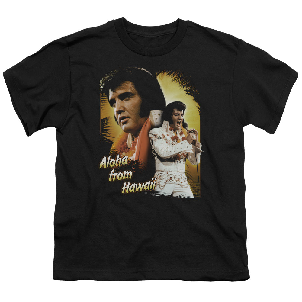 ELVIS PRESLEY/ALOHA - S/S YOUTH 18/1 - BLACK