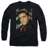 ELVIS PRESLEY/RED SCARF - L/S ADULT 18/1 - BLACK