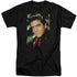 ELVIS PRESLEY/RED SCARF - S/S ADULT TALL 18/1 - BLACK