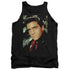 ELVIS PRESLEY/RED SCARF - ADULT TANK - BLACK