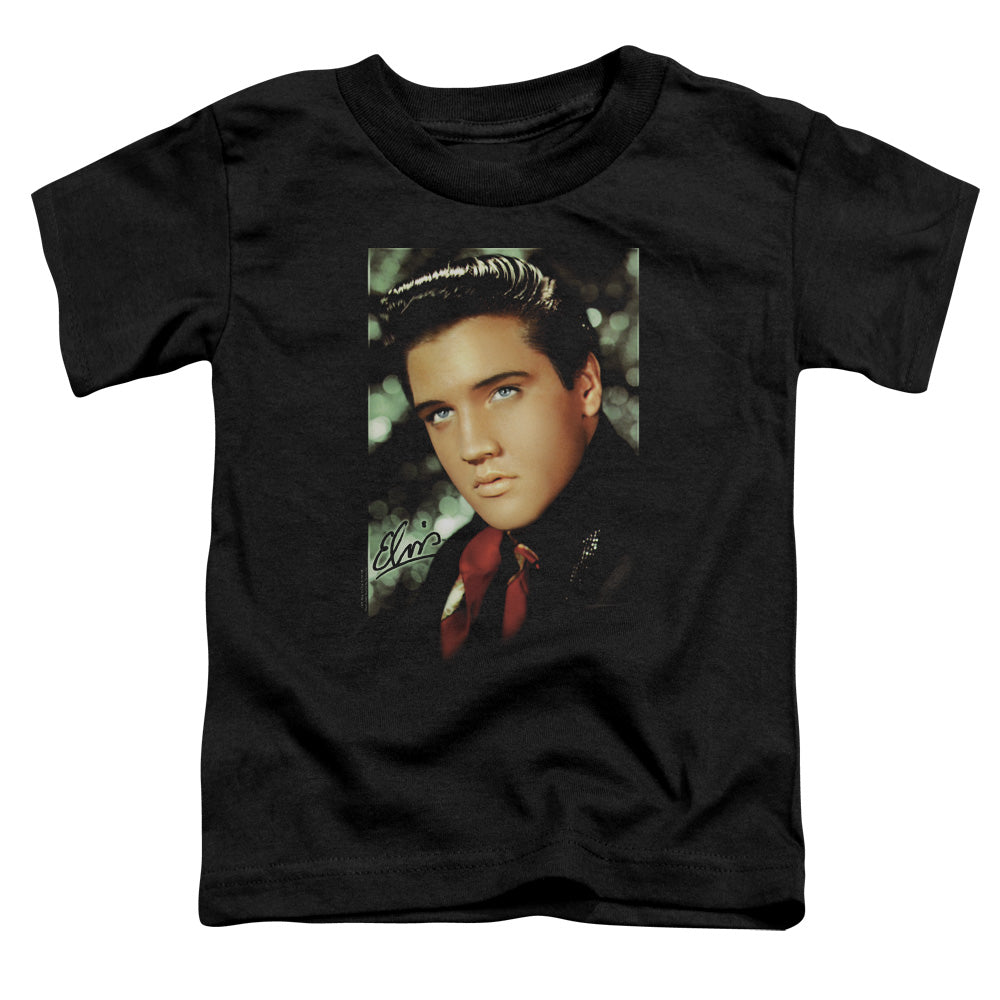 ELVIS PRESLEY/RED SCARF - S/S TODDLER TEE - BLACK