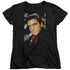 ELVIS PRESLEY/RED SCARF - S/S WOMENS TEE - BLACK