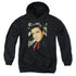 ELVIS PRESLEY/RED SCARF - YOUTH PULLOVER HOODIE - BLACK