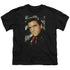 ELVIS PRESLEY/RED SCARF - S/S YOUTH 18/1 - BLACK