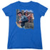 ELVIS PRESLEY/RANCH - S/S WOMENS TEE - ROYAL BLUE